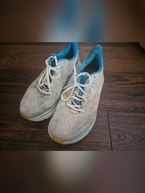 Hoka One One Clifton 9 Running Shoes Mens 11.5 D Comfort Athletic Gray/blue. 